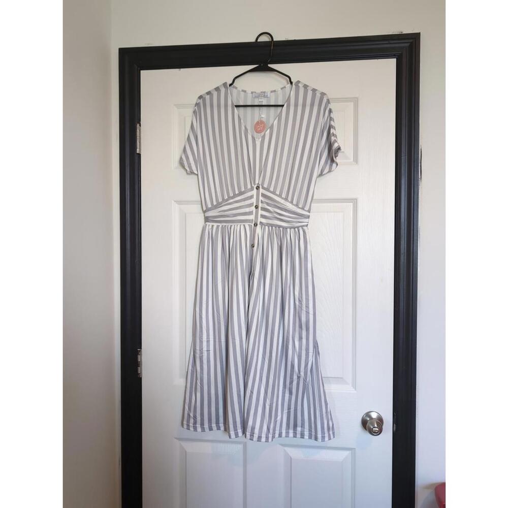 Small NWT striped boutique dress